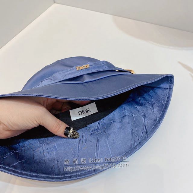 Dior新品女士帽子 迪奧緞面高級優雅漁夫帽遮陽帽  mm1603